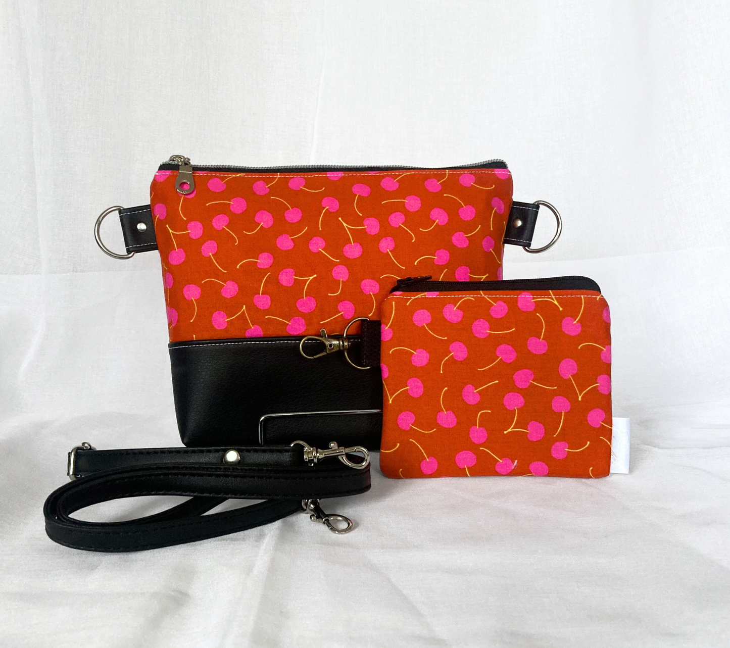 Cherry Coin Purse | Cotton Small Wallet Card Holder