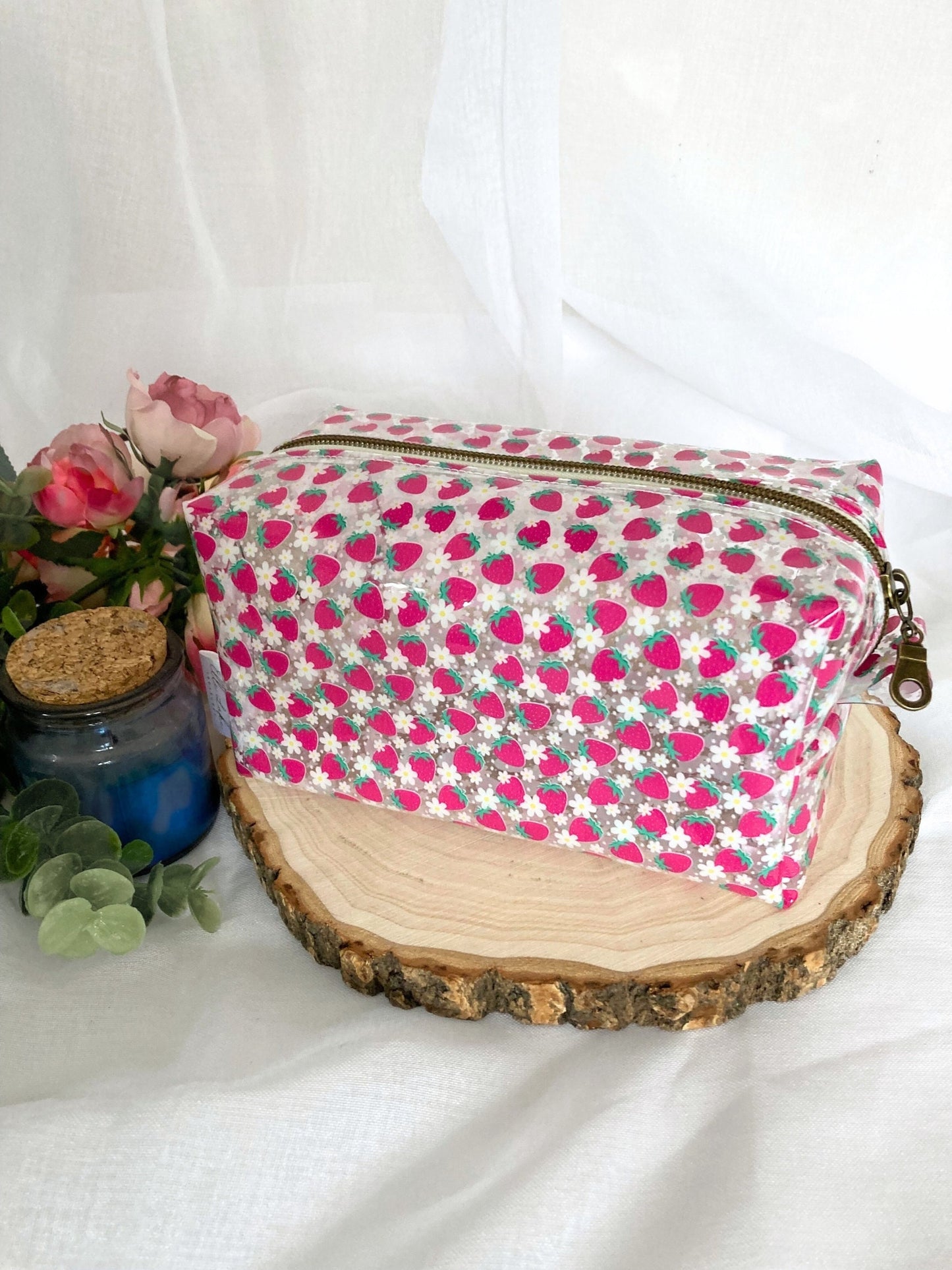 Clear Makeup Bag | Transparent Cosmetic Pouch | Pencil Case