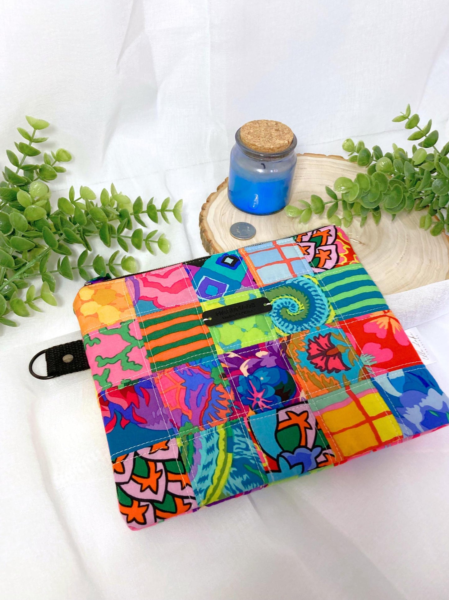 Patchwork Quilted Bag | Kaffe Fasset Book Sleeve Cover