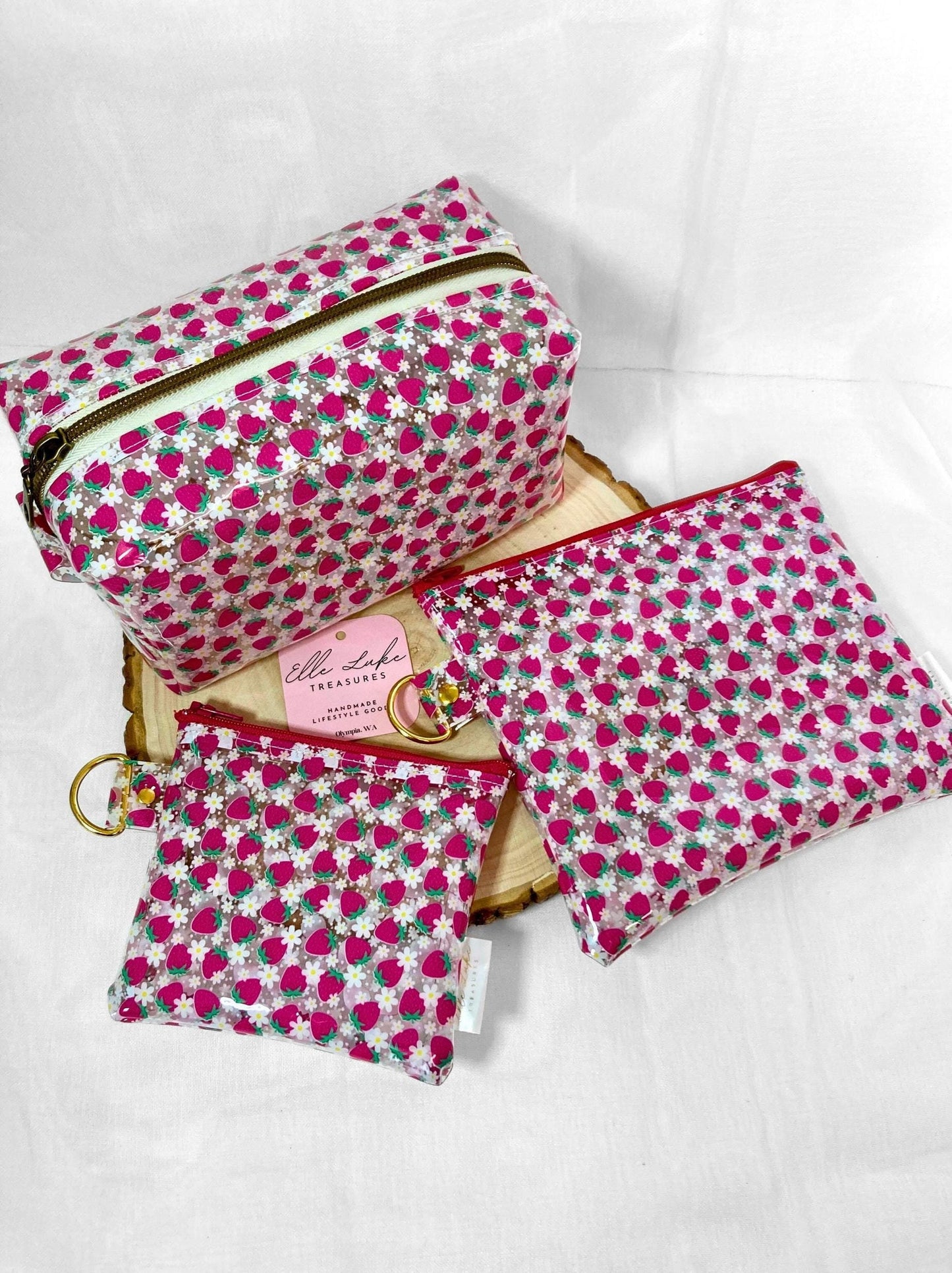Clear Makeup Bag | Transparent Cosmetic Pouch | Pencil Case