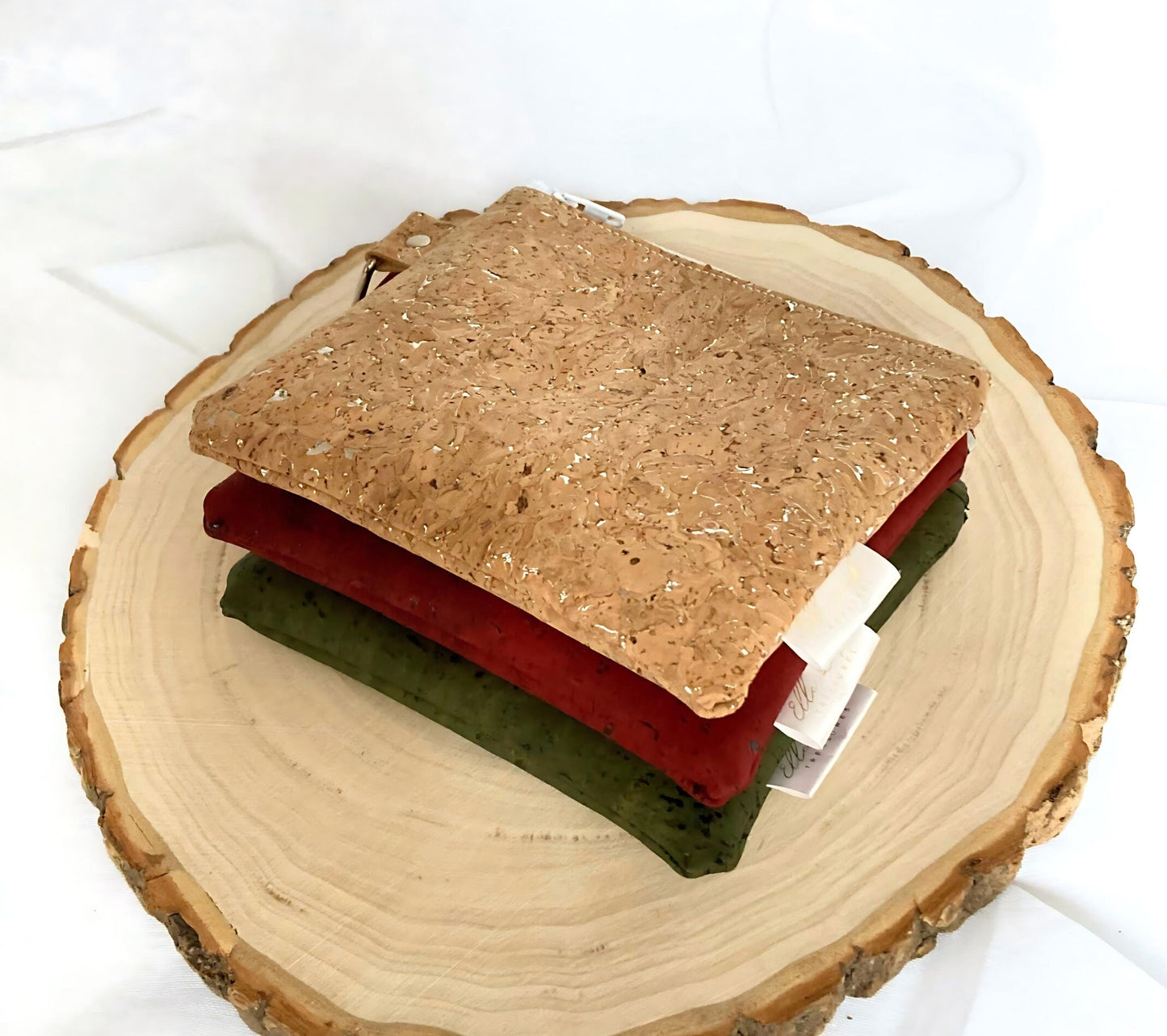 Mini Keychain Coin Pouch | Cork Zipper Bag