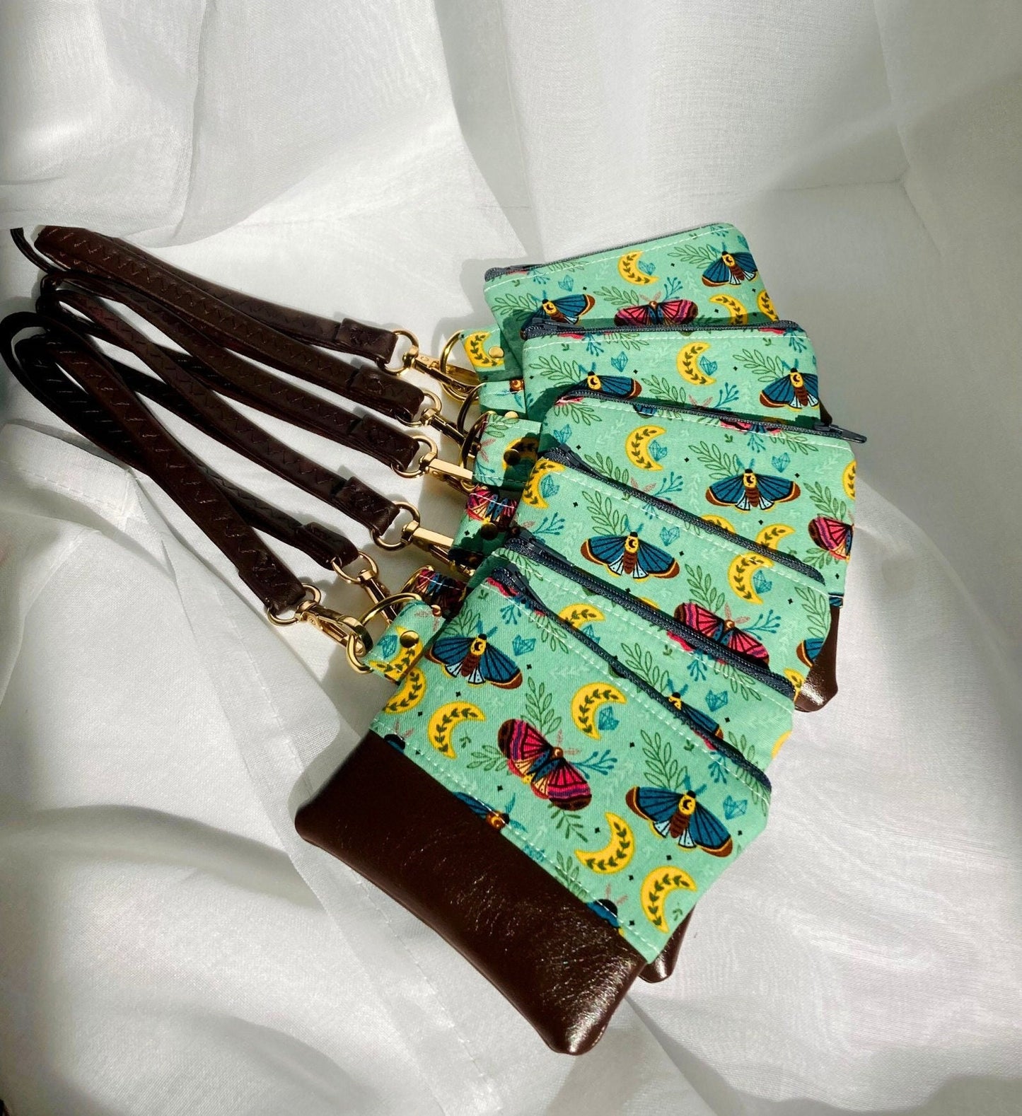Butterfly Mini Wristlet Bag | Extra Small Keychain Coin Pouch | Celestial Accessories